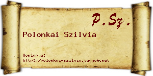 Polonkai Szilvia névjegykártya